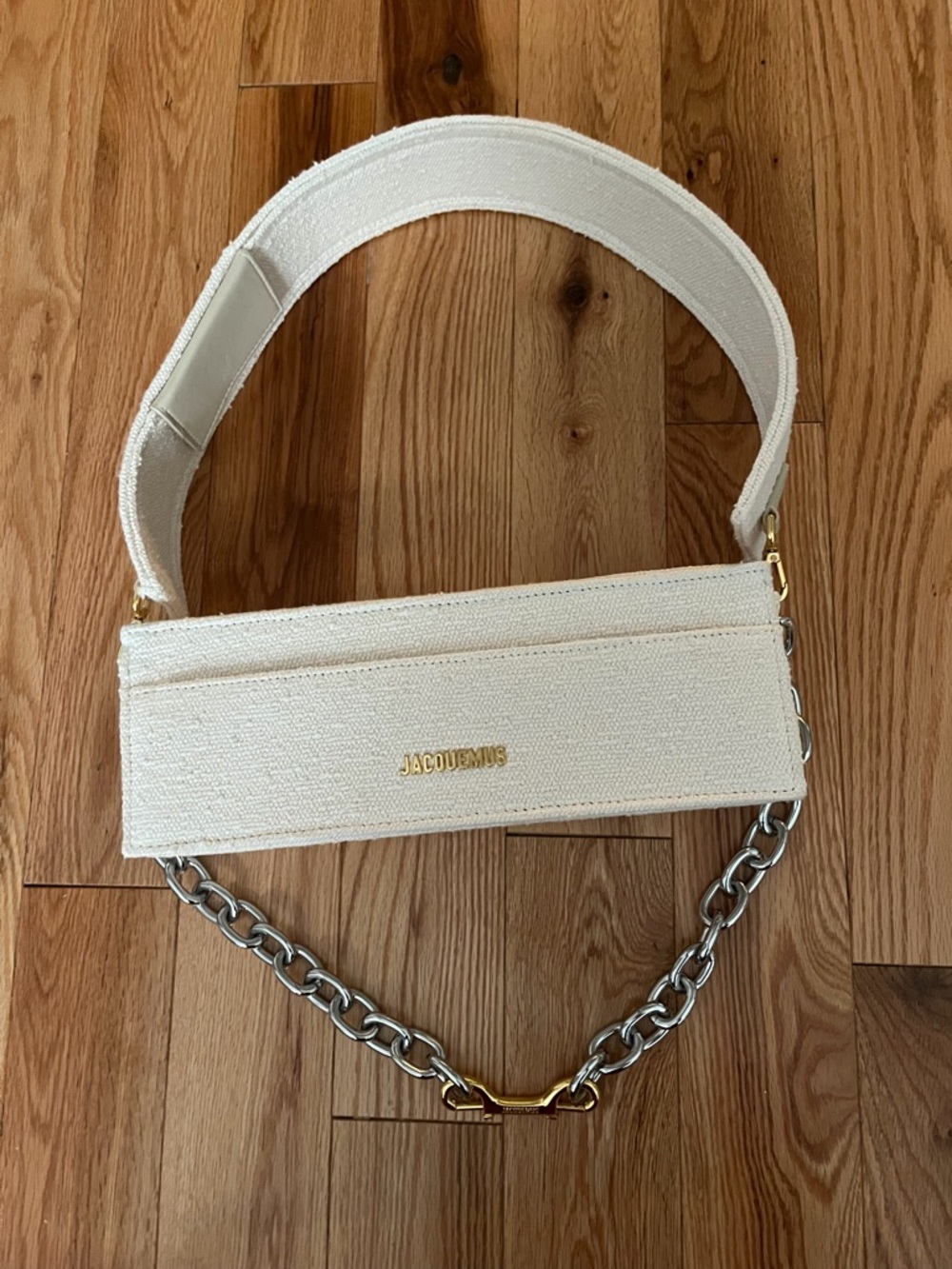 NWOT Jacquemus Beige 'Le Ciuciu' Structured Cotton Bag